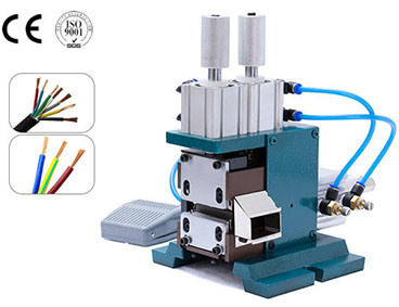 Como Operar a Máquina Vertical Pneumática de Descascar Fios WPM-3F