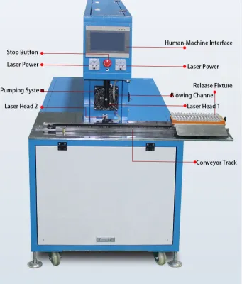 Máquina de Descascamento de Fios a Laser CO₂ com Mesa Deslizante Elétrica CLS60-D Thumb