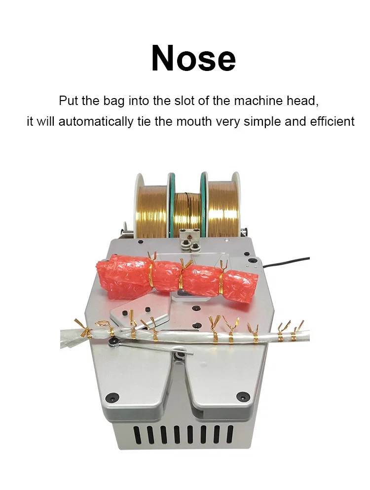 Máquina de gravata de torção de pão, máquina de gravata de torção, máquina de gravata de torção de alimentos