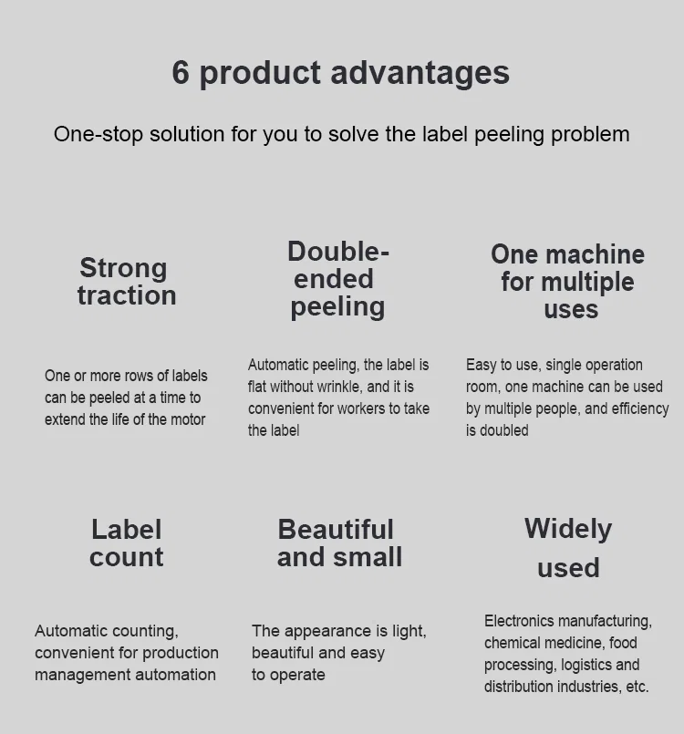 Máquina de descascar etiquetas automáticas inteligentes, máquina de corte de adesivos para papel térmico separado, comprar etiqueta automática 