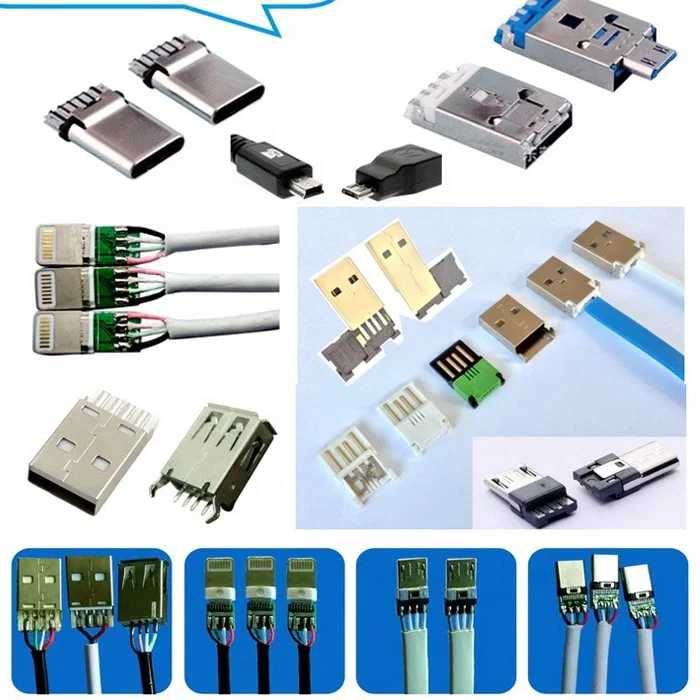 Máquina de solda de cabos elétricos de conector USB semiautomática, máquina de fabricação de fios USB, máquina de solda TinPcb / led / robô