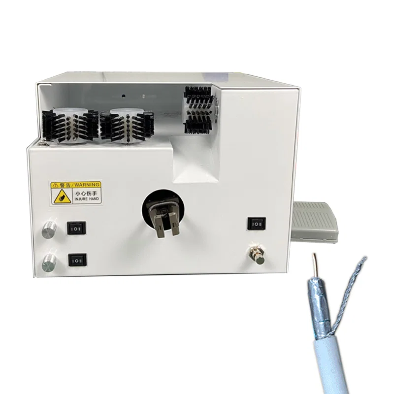 Multi-Core Twisted Pair Cable Machine Shielded Wire Divider Machine, Shielded Wire Brush & Twist Machine Braided Wire Brushing And Twisting Machine, Wire Harness Brushing And Twisted Wire Machine Máquina de Cabo de Par Trançado Multi-Core Máquina Divisora de Fio Blindado, Máquina de Escova e Torção de Fio Blindado Máquina de Escovar e Torcer Fio Trançado, Máquina de Escovar Chicote de Fios e Máquina de Fio Torcido