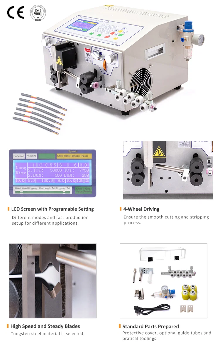 Jacket cable stripping machine, Super Strip Cable Stripper Machine, Automatic Wire Cutter, Jacketed Wire Stripping Product Máquina de descascar cabos de jaqueta, Máquina de descascar cabos Super Strip, Cortador de fio automático, Produto de decapagem de fio revestido