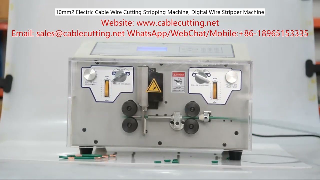 10mm2 Electric Cable Wire Cutting Stripping Machine, Digital Wire Stripper Machine