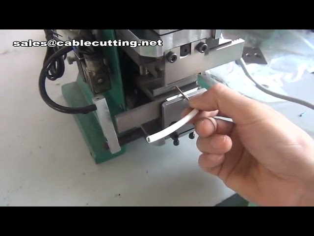 Semi-Automatic Wire Stripping and Twisting Machine for Cable Processing