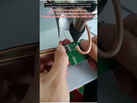Automatic Tin Feeding Machine with Constant Temperature Soldering Iron, Multi-Function Tabletop Foot Pedal