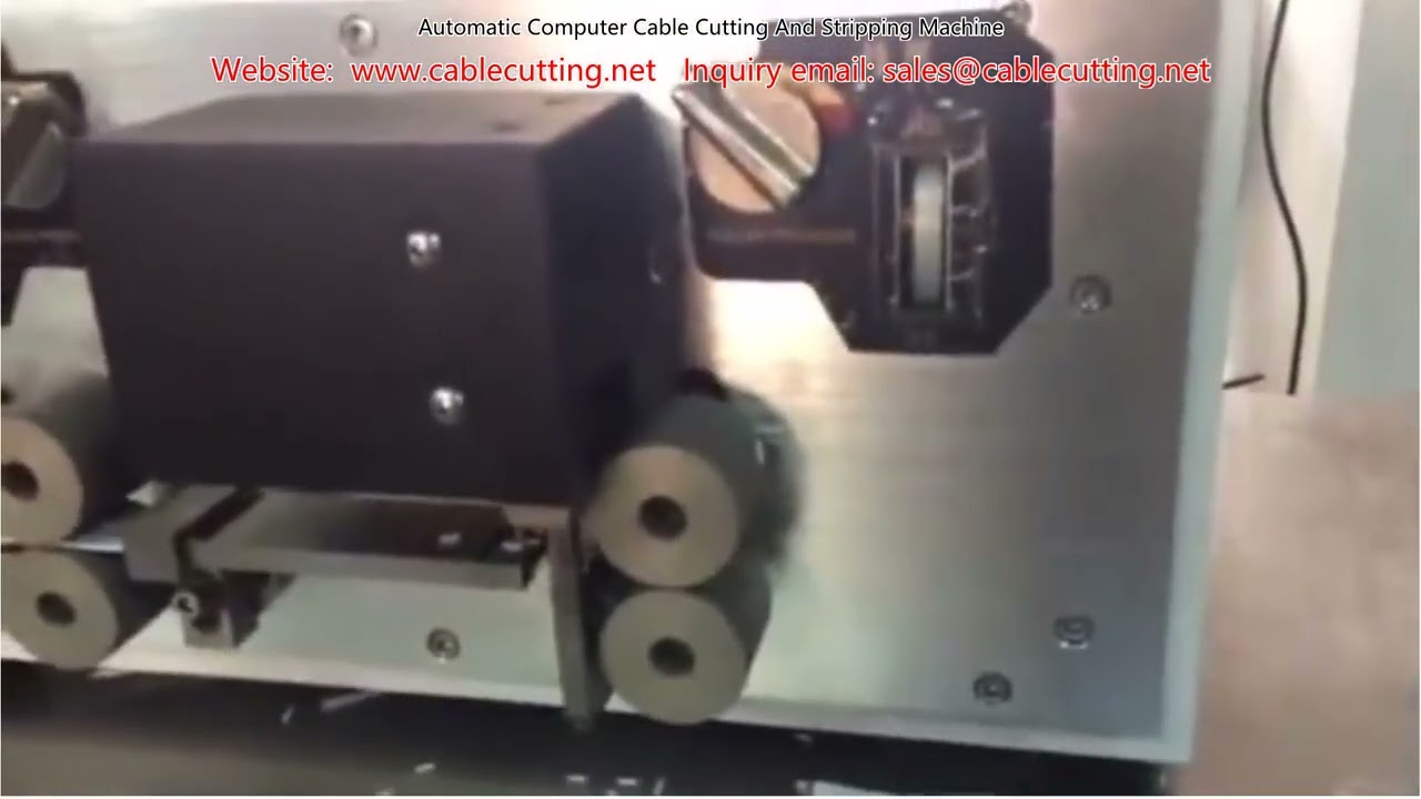 Automatic Computer Cable Cutting and Stripping Machine for Factory Automation