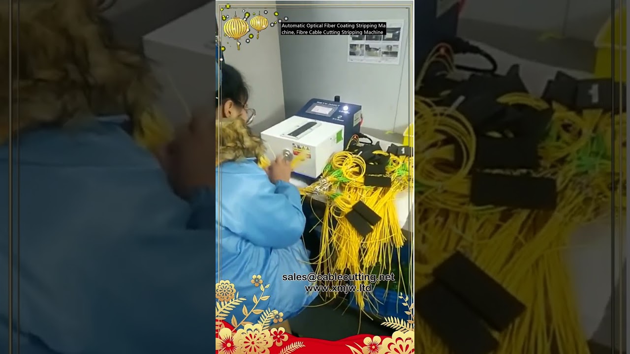 Automatic Optical Fiber Coating Stripping and Cable Cutting Machine