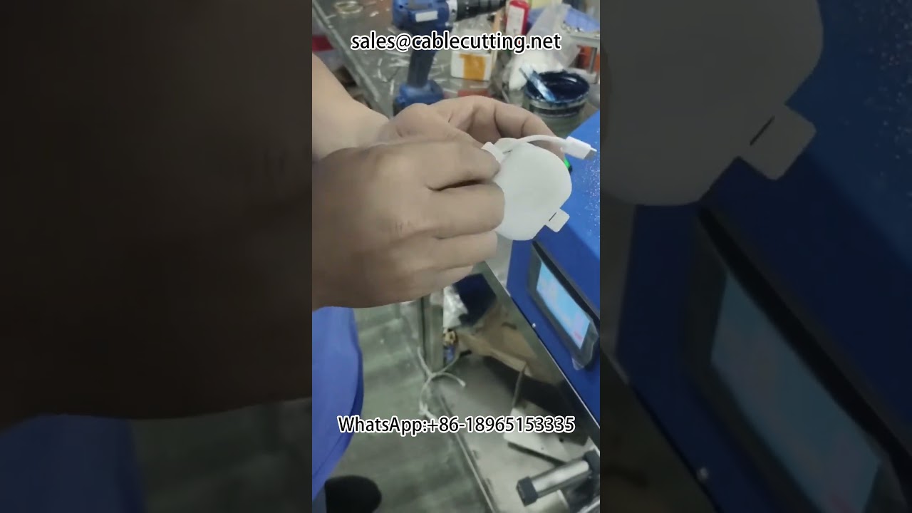 Data Cable Paper Card Packaging Machine for Apple, Android, Type-C Winding