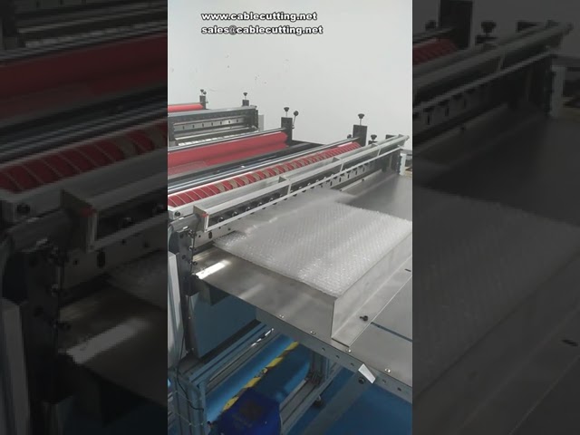 Packaging film slicing machine automatic cutting packaging bubble film machine bubble film cutting m