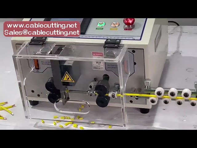 Automatic Wire Stripping Machine SWT-508-ES for 0.1-8mm² AWG28-AWG8 with Touch Screen