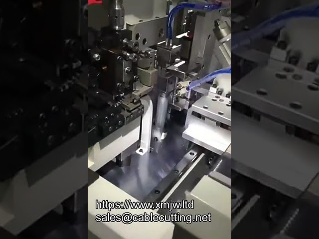 WPM sp20 Servo Control Fully Automatic Double head Cable Terminal Crimping Machine