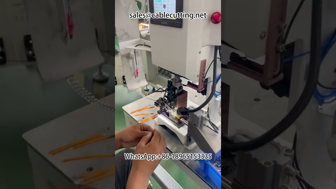 Terminal Crimping Machine with Core Wire Alarm for Self-Service Automation