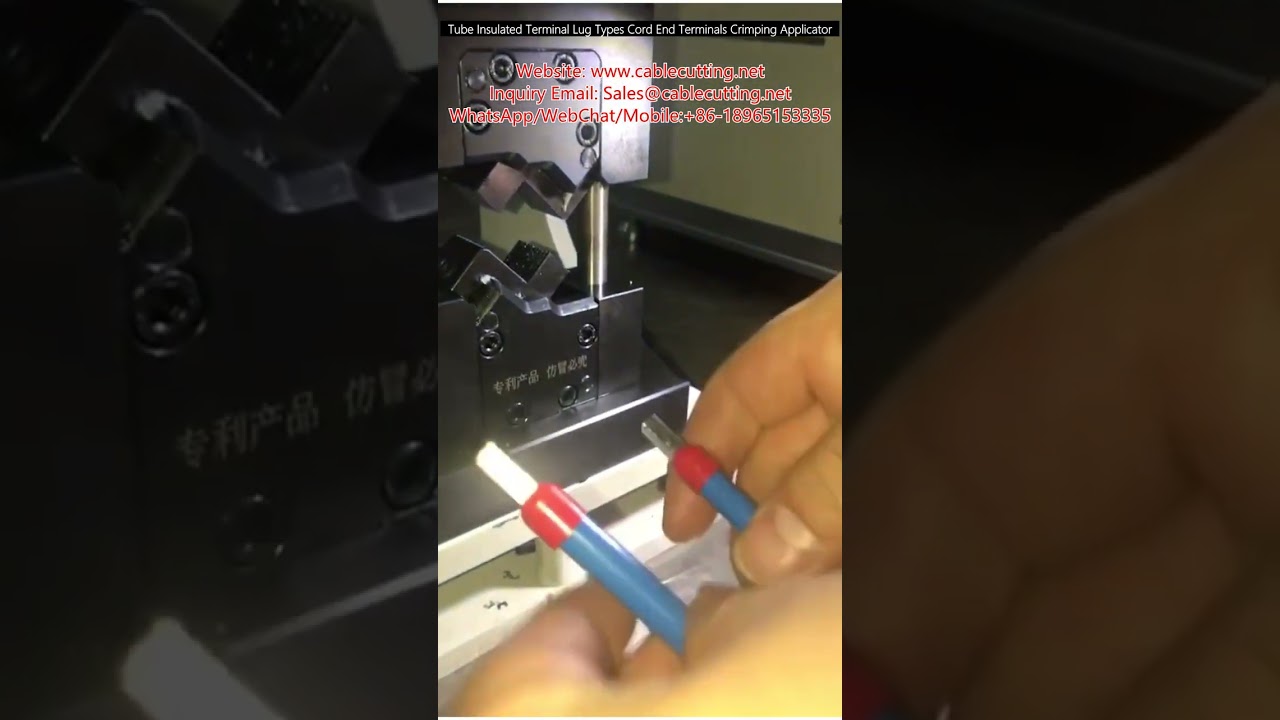 Tube Insulated Terminal Lug Types and Cord End Terminals Crimping Applicator