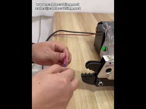 Electric Heat Shrink Terminal Crimping Machine Demo for Factory Automation