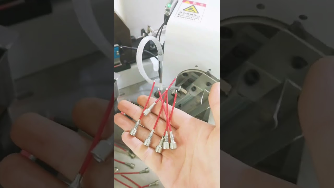 Fully Automatic Tinning and Terminal Crimping Machine for Hand Warmer Electrode Wires #factory