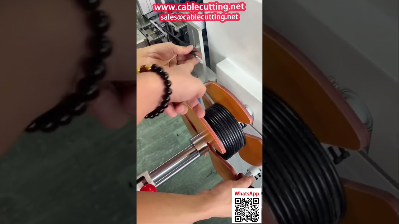 All-in-One Network Cable Machine with Auto-Counting, Stripping, Coiling, Tying | C-ompteuse