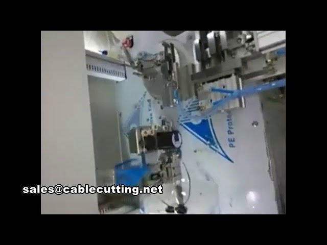 Automatic Wire Cutting, Winding, Tying, and Cable Skinning Stripping Machine