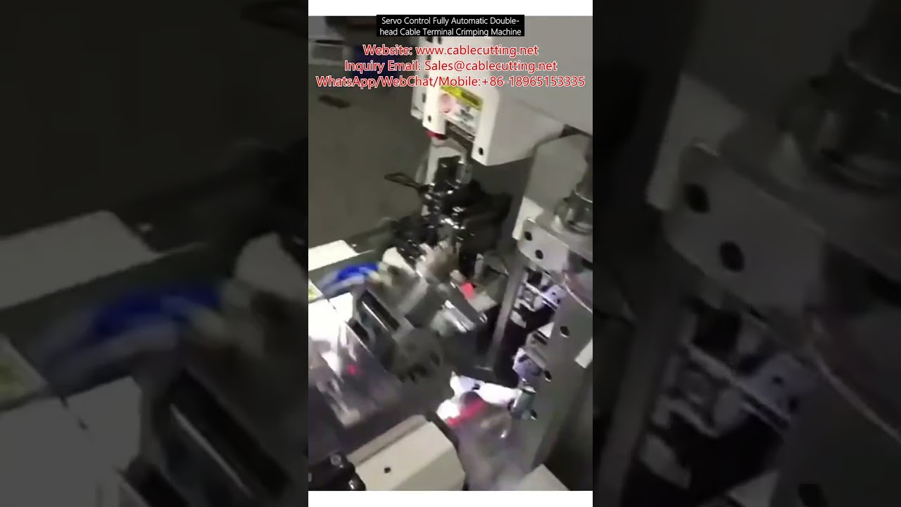 Servo Control Fully Automatic Double-Head Cable Terminal Crimping Machine