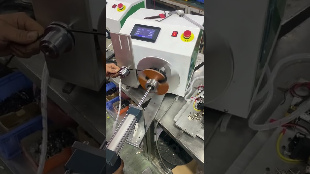 Fast & Neat Coiling of Monitoring Cables with Automation #factory #machine