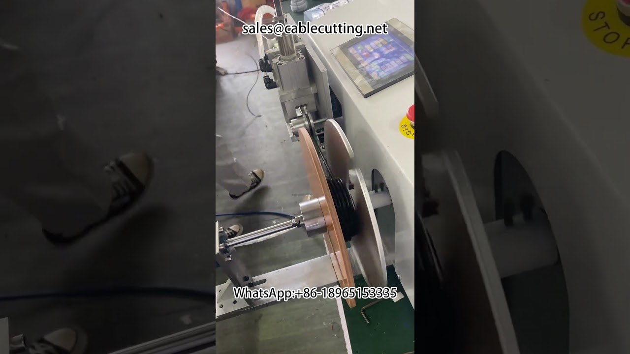 Automatic metre counting, positioning, cutting, winding and tying machine #metre winding machine