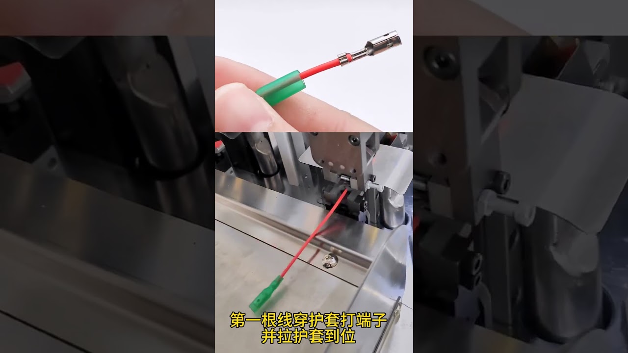 Double Wire Pressing and Single End Housing Insertion Machine