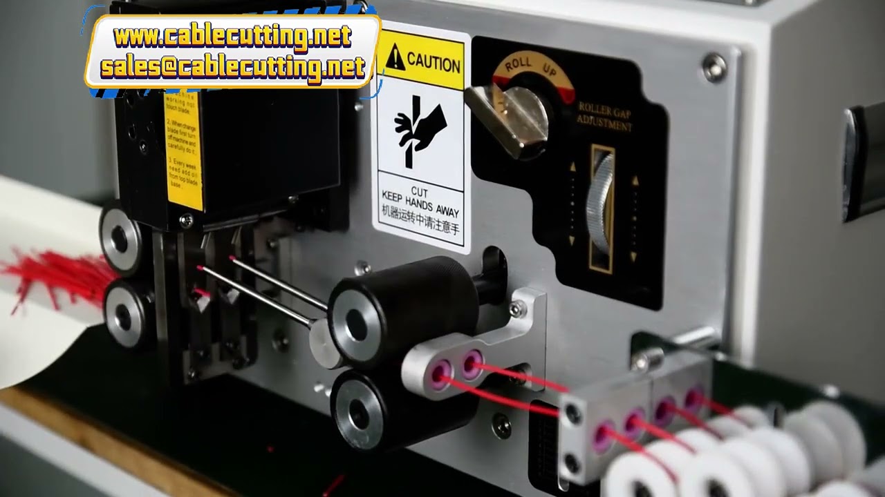 Double Feed Wire Cutting and Stripping Machine from 0.08 to 2.5mm² with Tungsten Carbide Blade