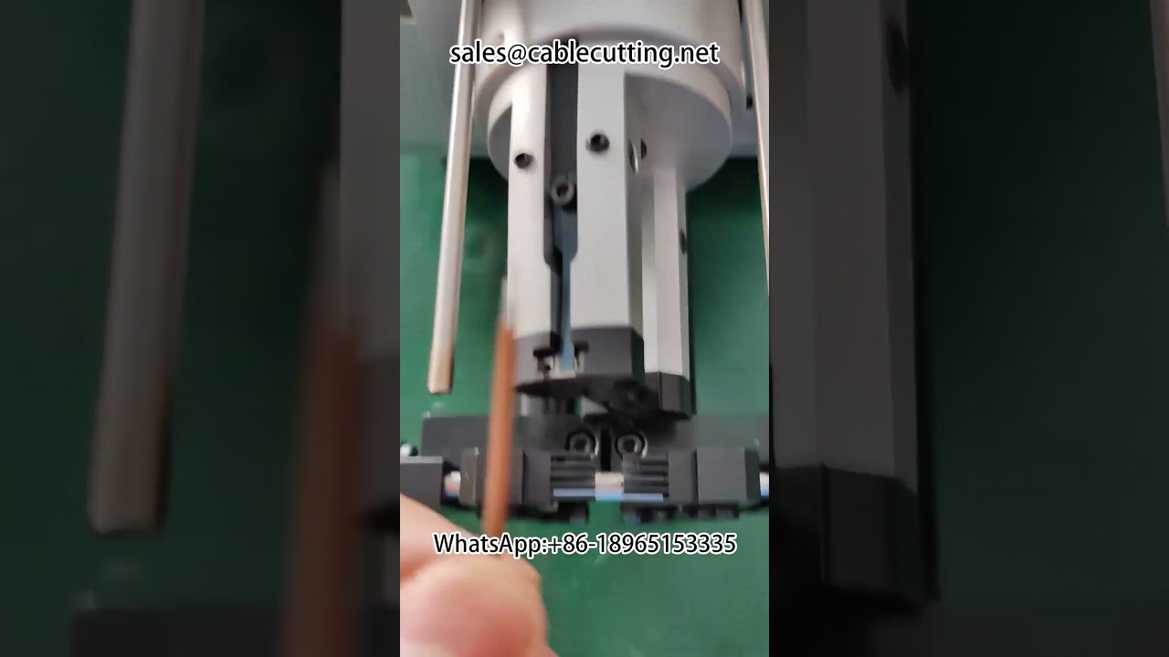 Coaxial Wire Stripping Machine for Automotive Harnesses