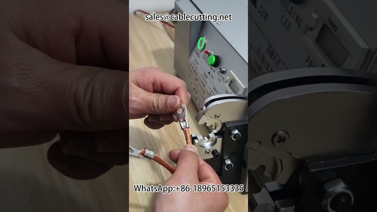 Terminal Crimping Machine with Measurement | Wire Stripping & Automation