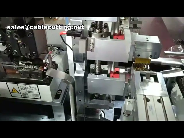 Automatic Terminal Crimping Machine for Wire Processing | Factory Automation