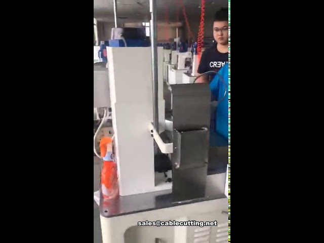 Automatic cable cutting stripping crimping and insert Waterproof plug machine