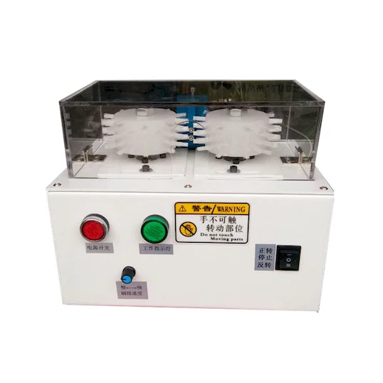 Máquina de Escovar Trança de Blindagem de Cabo BB-1525 - Máquina de Escova de Arame Semiautomática