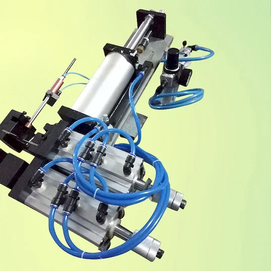 Máquina Pneumática de Descascar Cabos WPM-330 - Máquina de Escova de Arame Semiautomática